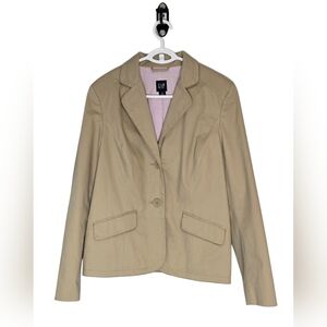 GAP Women's Preppy Old School 90s Prepschool Khaki Classic Blazer Size M